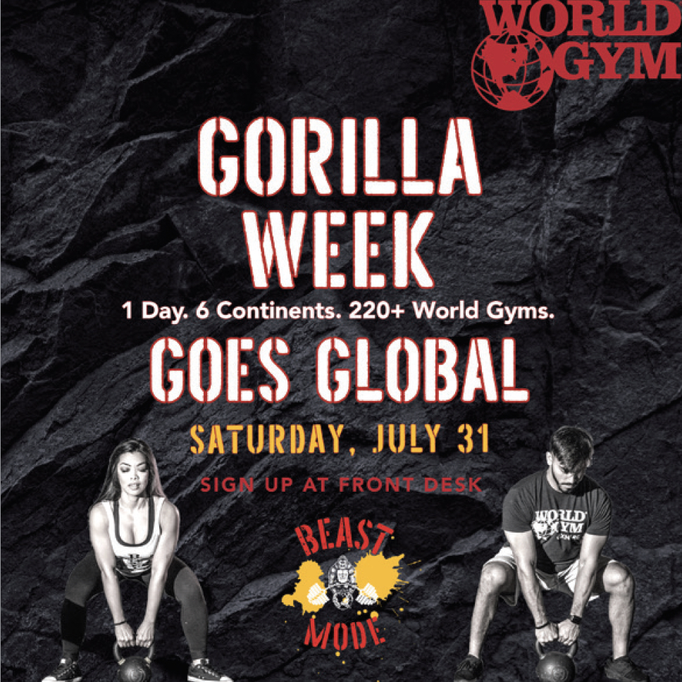 World Gym Gorilla Week
