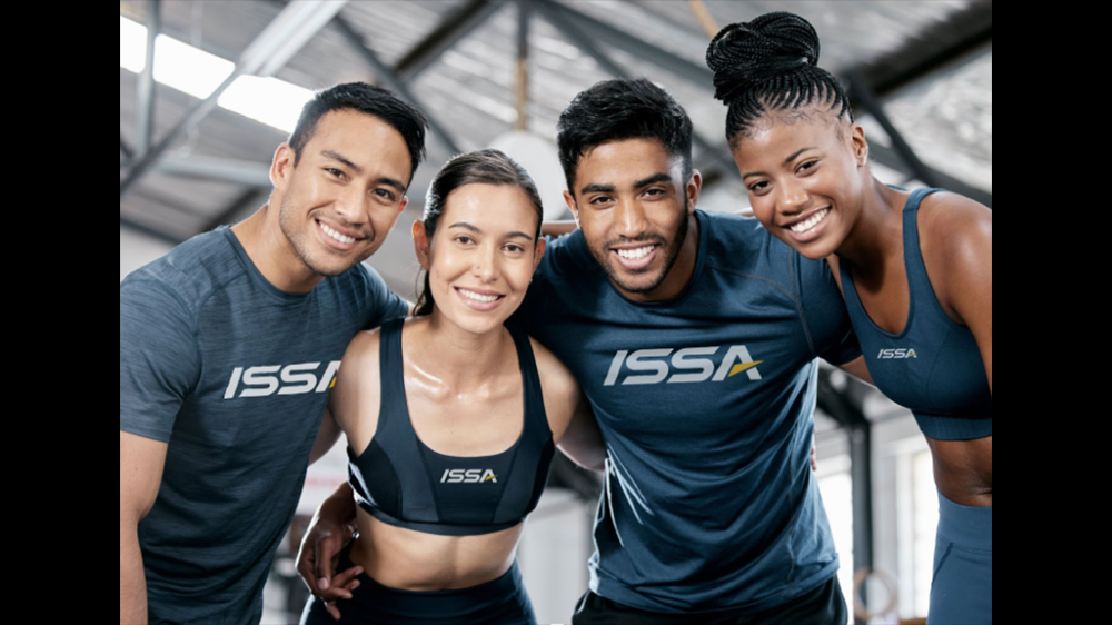 image of four people wearing ISSA athletic gear
