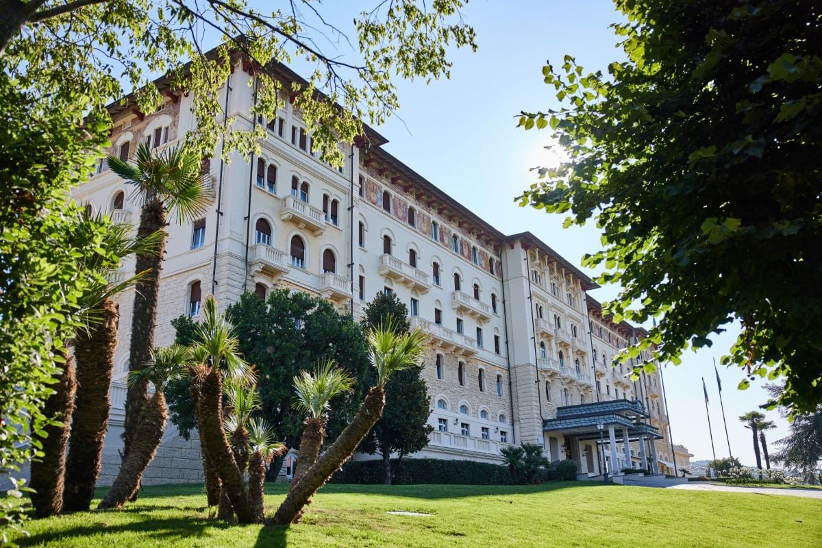The outside of Palazzo Fiuggi