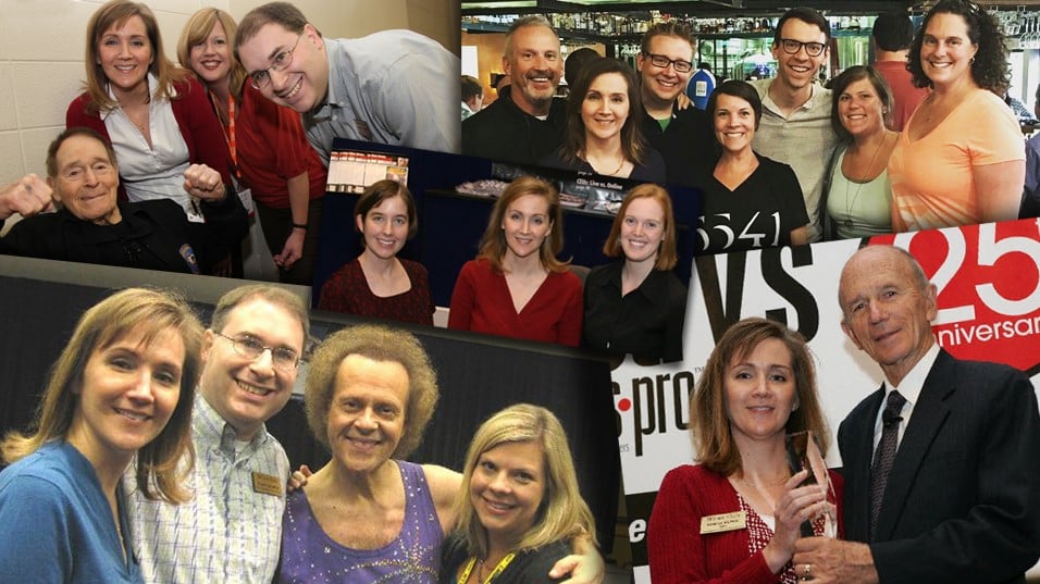 Collage of images from Club Industry editors and Pam Kufahl