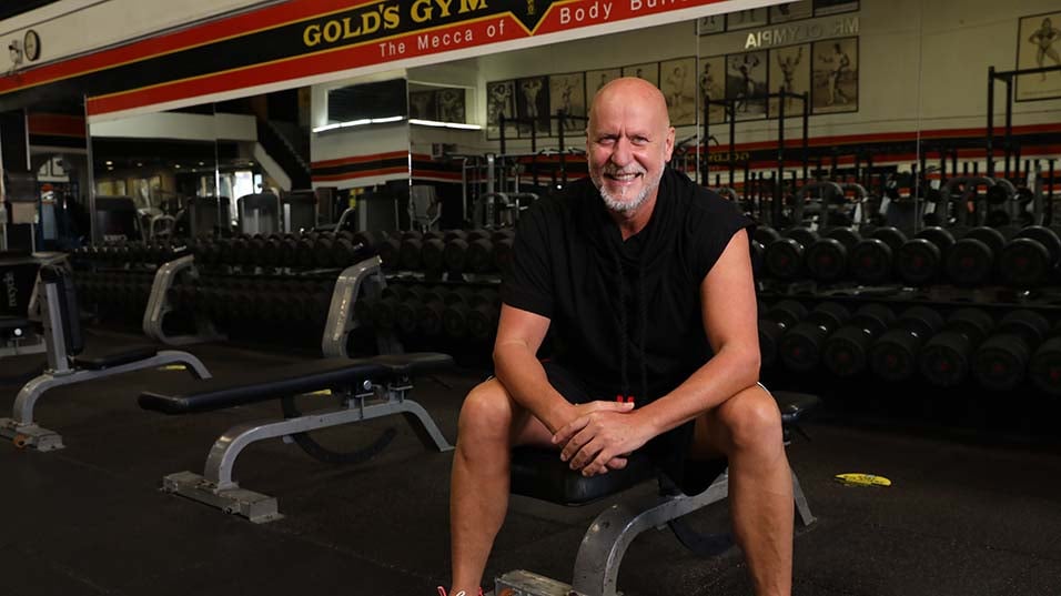 Rainer Schaller founder of RSG Group at Venice location of Golds Gym
