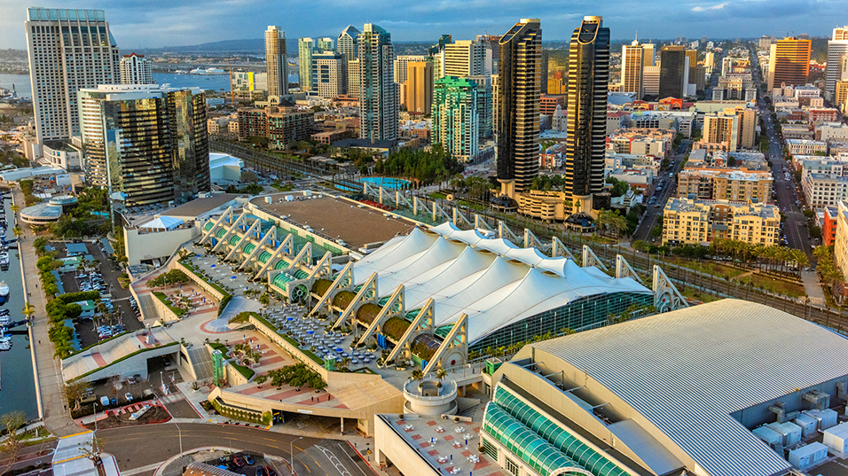 Aerial image of San Diego Convention Center