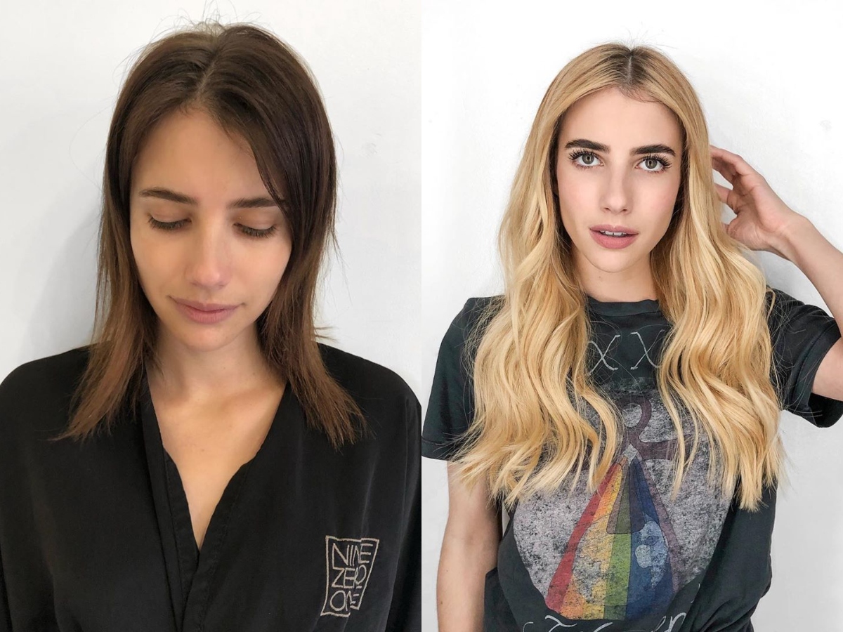 Color How-To: Emma Roberts' Brunette to Honey Blonde | American Salon