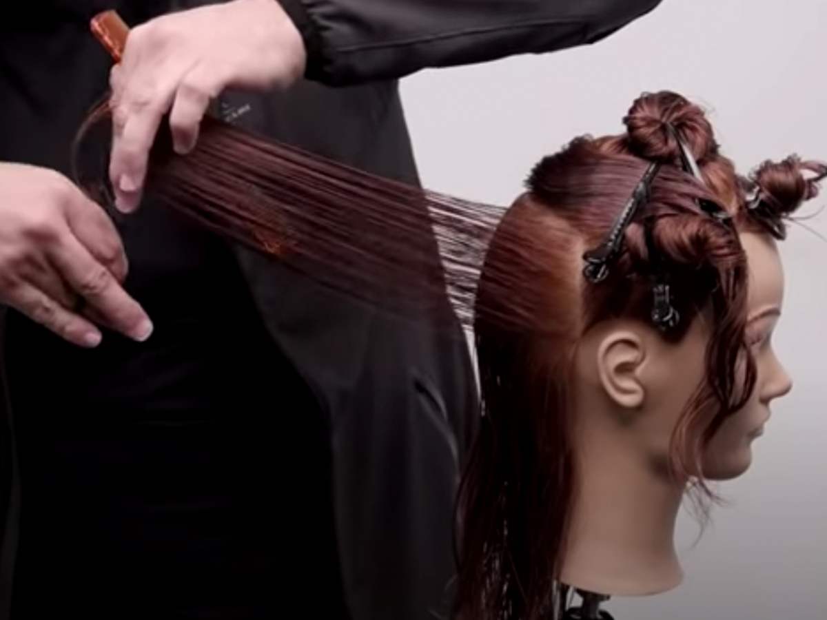 how-to layered cut on long hair