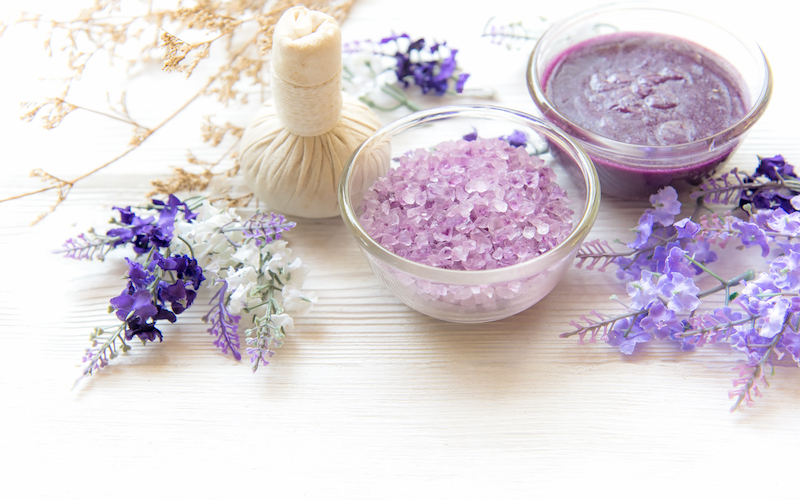 Lavender Spa Table WandPrapan  	iStock  Getty Images Plus