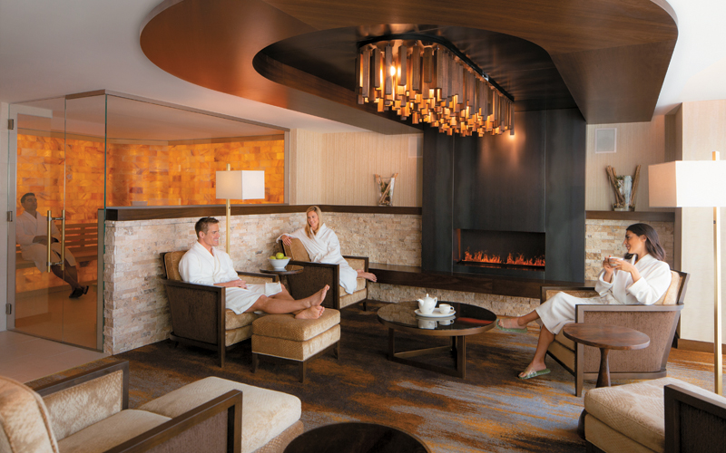 Fire Lounge at the spa at silver legacy 
