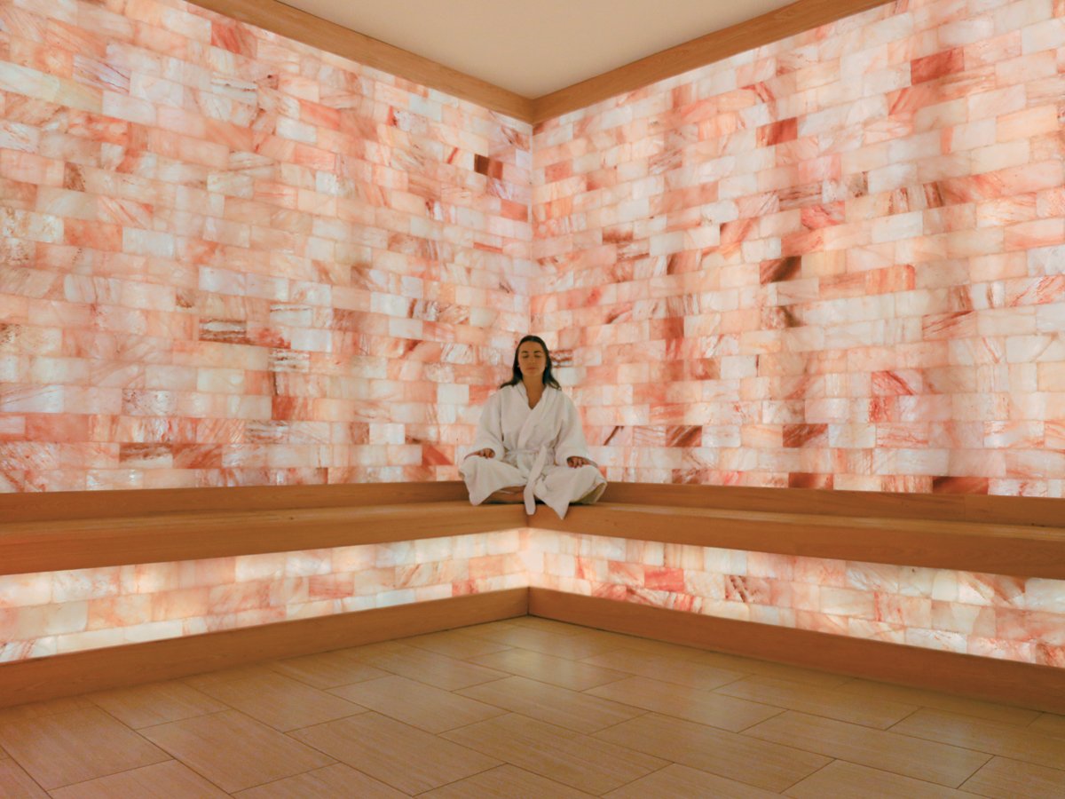 Salt room at  me Spa  Wellness Collective at the JW Marriott Turnberry FL 