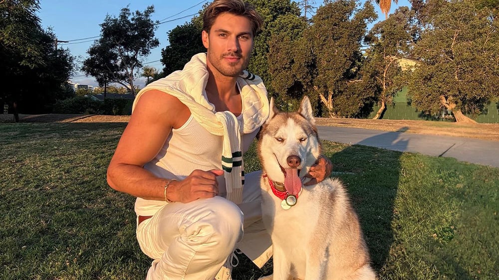 Chris Appleton and his husky Dash