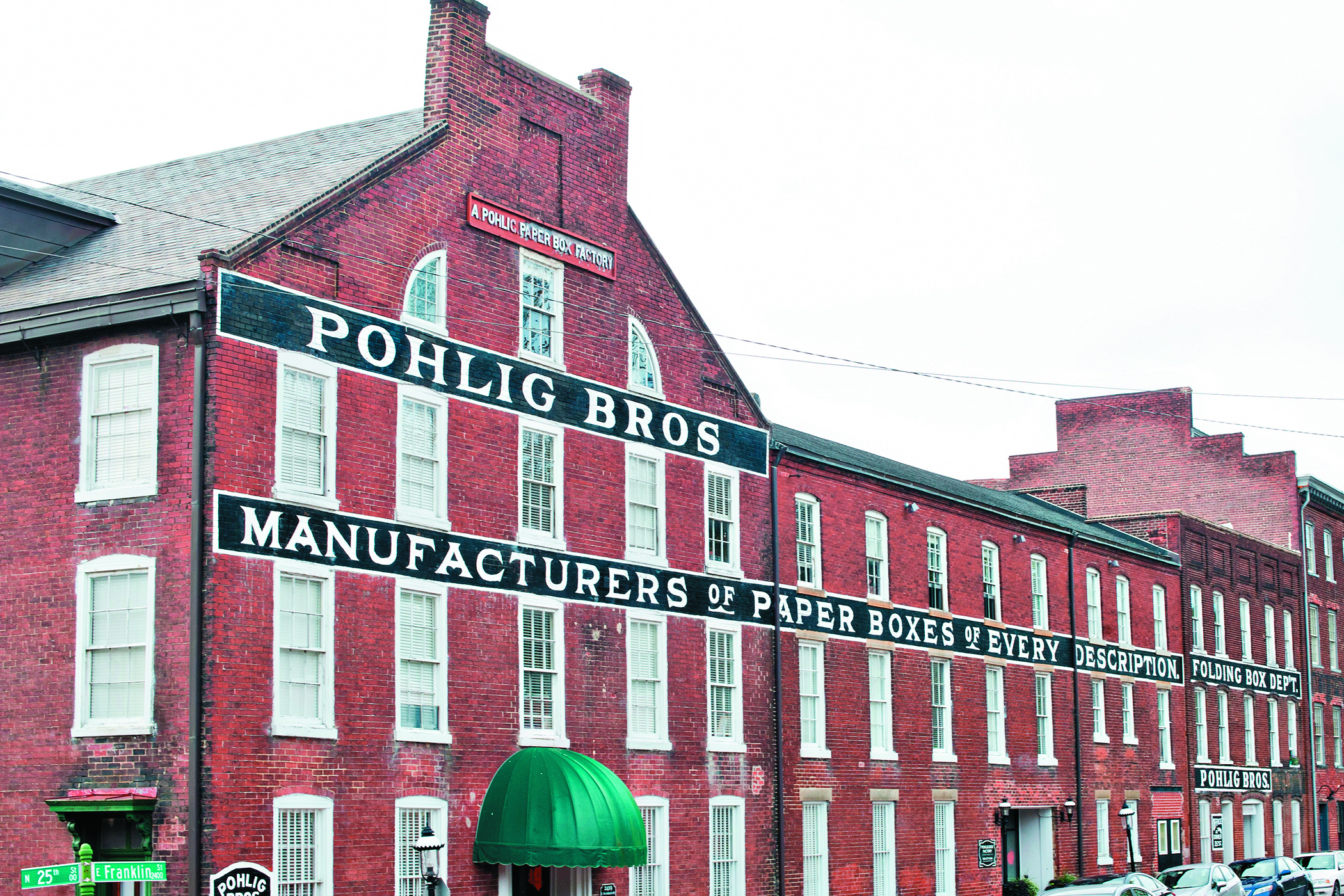 Shelter Salon is in a pre-Civil War building that once housed Pohlig Bros a paper box factory