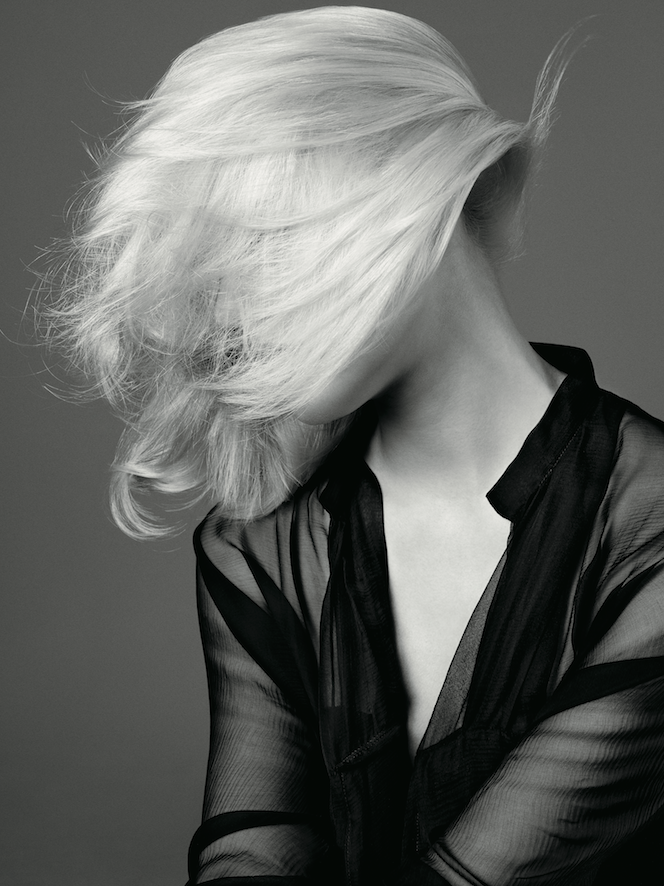 This bleach blonde look represents a younger cooler girl says Oribe Global Ambassador James Pecis 