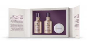 Offer clients one of Pureology's holiday gift sets, such as The NanoWorks Hostess Gift seen here.