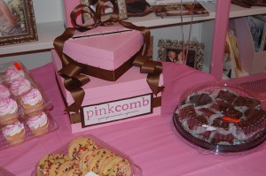 Attendees indulged in some sweet treats in addition to hair and makeup services at the Combs for a Cure event.