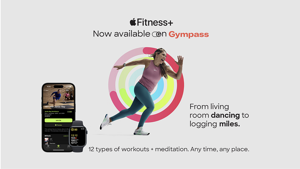 Gympass and Apple Plus Fitness logos