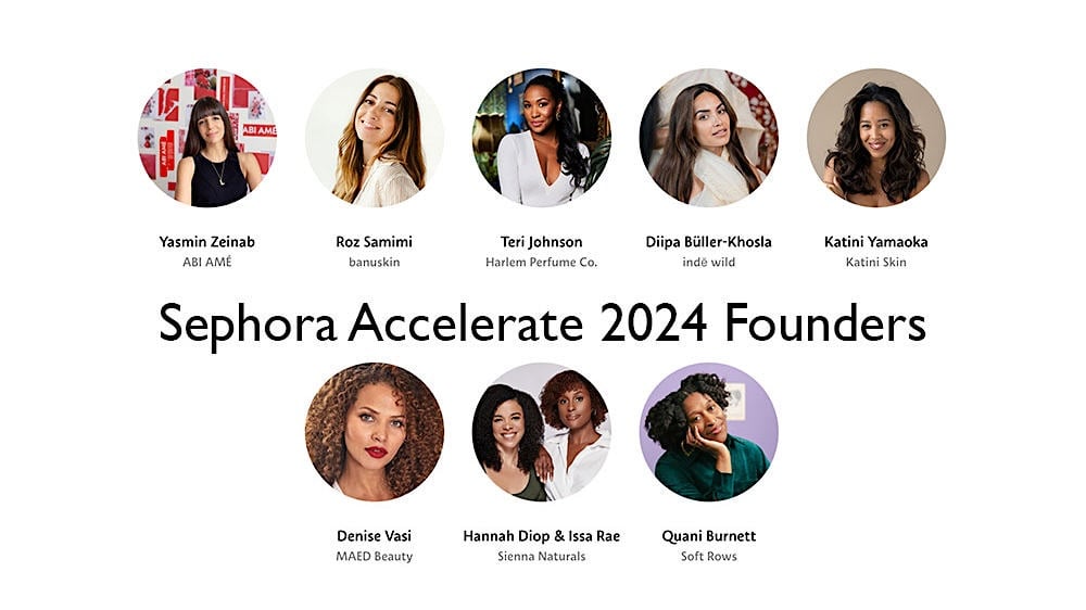 Sephora Accelerate 2024 founders