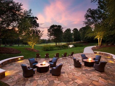 Ballantyne Hotel outdoor patio