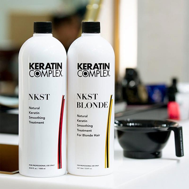 Natural Keratin Smoothing Treatment System for Blonde Hair 
