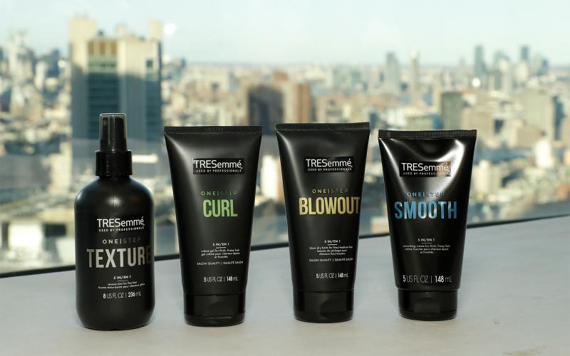 General view of TRESemme products which were used for TRESemme X Jonathan Simkhai on February 10, 2023 in New York City. (Photo by Astrid Stawiarz/Getty Images for TRESemme)