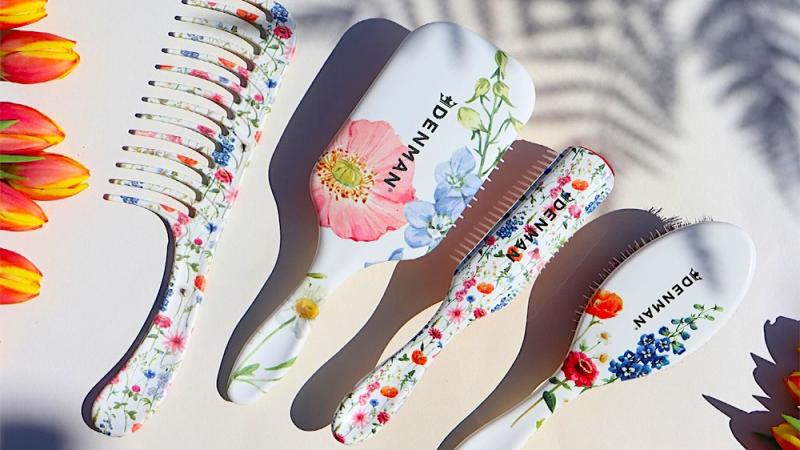Denman's floral detangler line