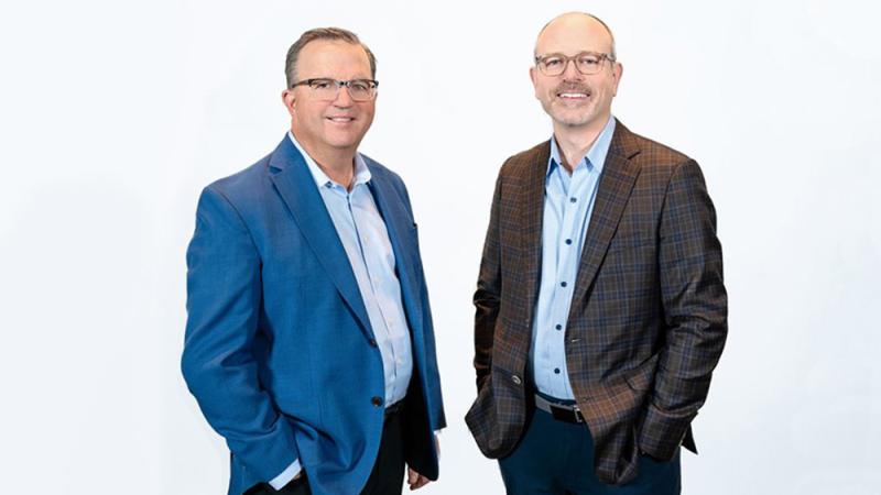 Great Clips executives Steve Hockett and Rob Goggins