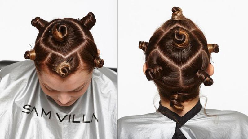 Hair sections by Sam Villa
