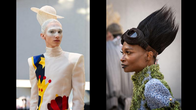images of models from Thom Browne NYFW FW 2023