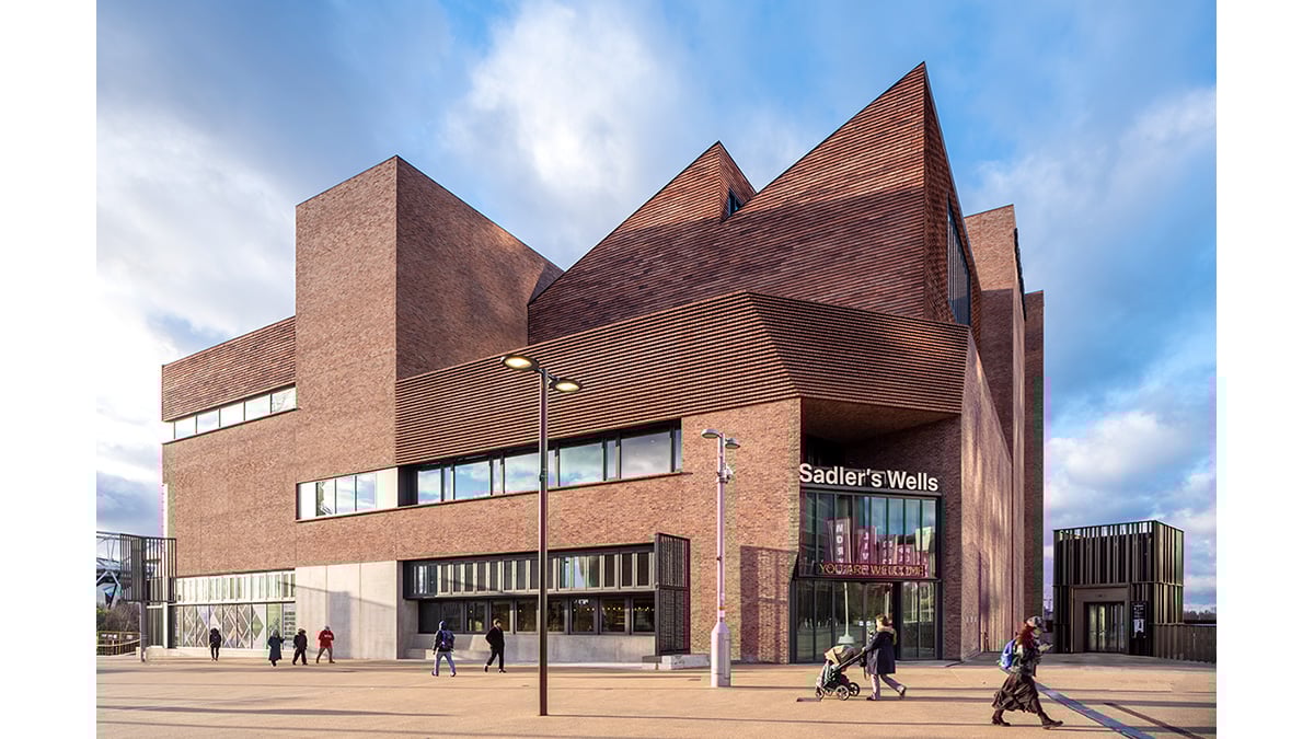 Exterior of Sadlers Wells East in Stratford London