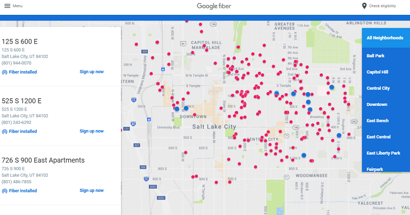 Google Fiber s Salt Lake City launch - Google Fiber Saltlake Apartments 800 google fiber in atlanta map