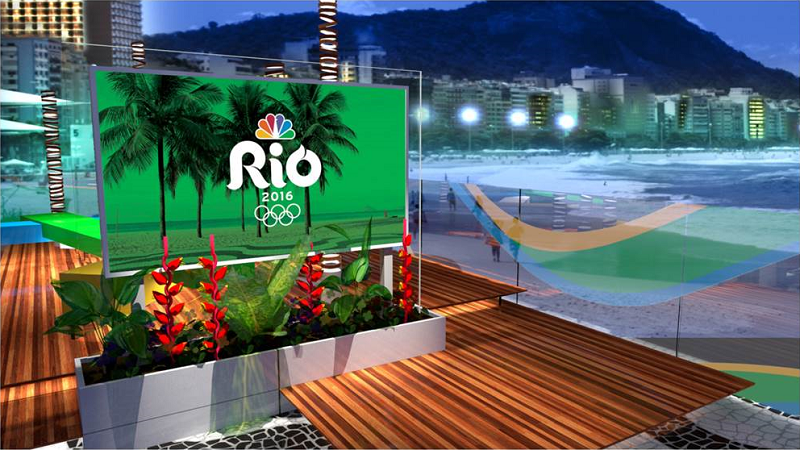 NBC Sports studio Rio Olympics 2016