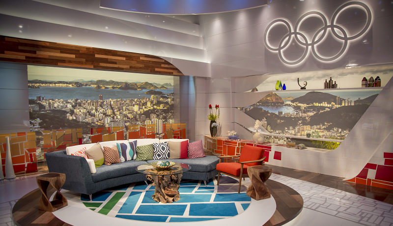 NBC Olympics prime time studio in Rio