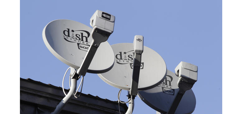 Dish Network satellite dishes on rooftop