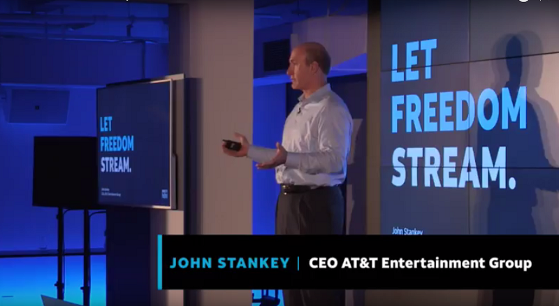 ATTs John Stankey speaks at the launch announcement of DirecTV Now on Nov 28 2016 Image ATT  YouTube