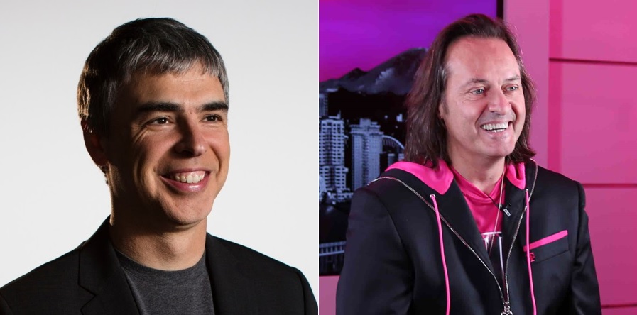 Larry Page and John Legere