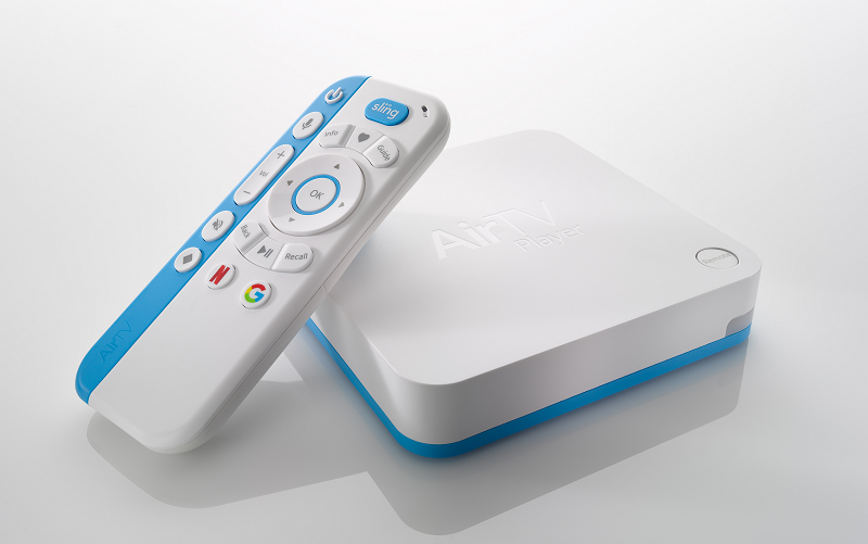 AirTV streaming media device with remote