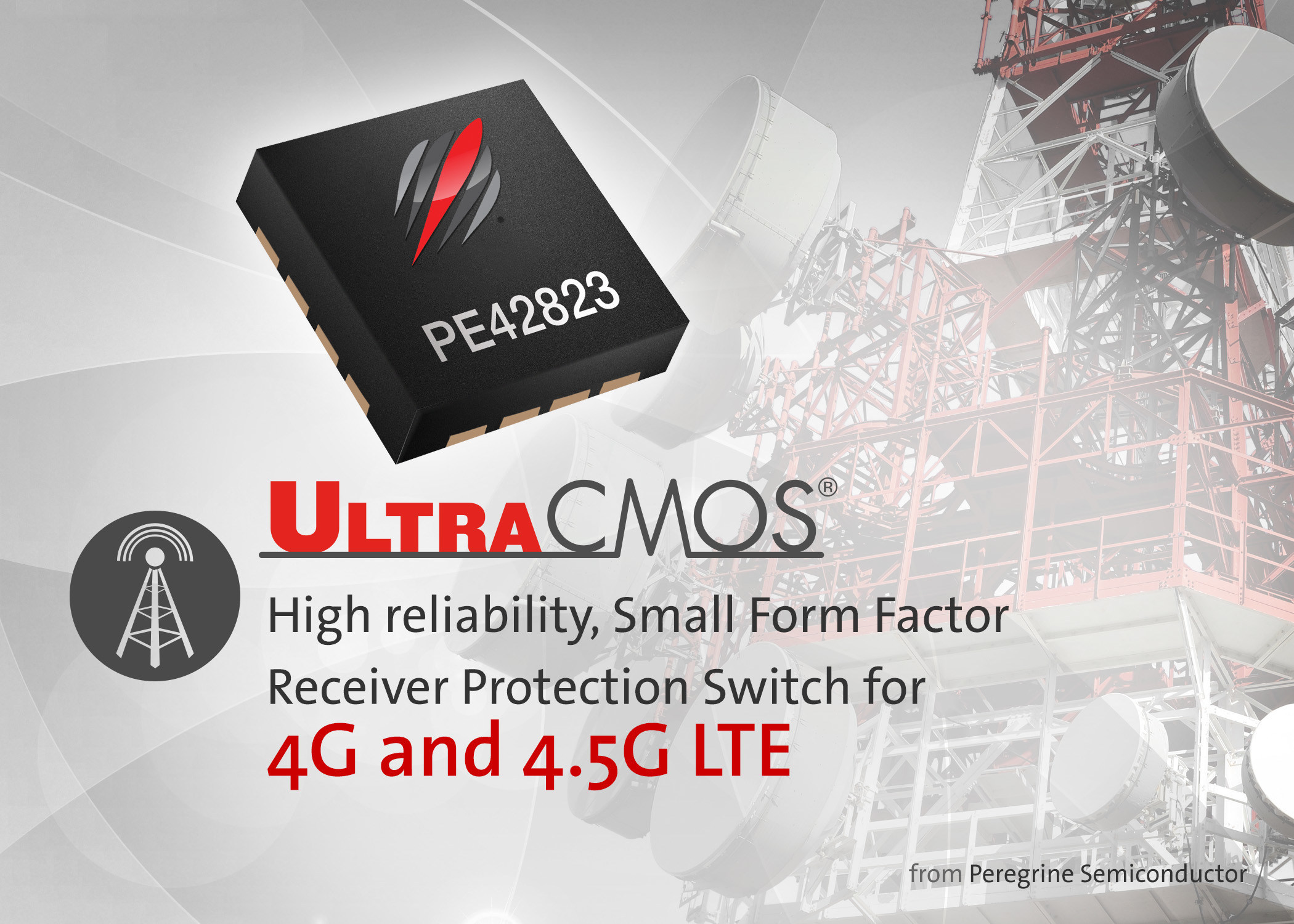 UltraCMOS PE42823 a high-power receiver protection RF switch