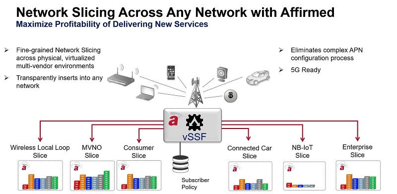 Network Slicing Affirmed Networks