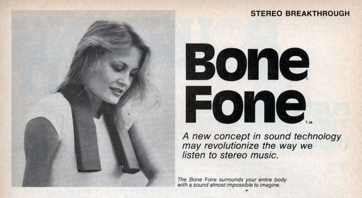 Bone Fone Radio Shack advertisement 