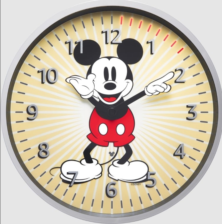 mickey mouse wall clock
