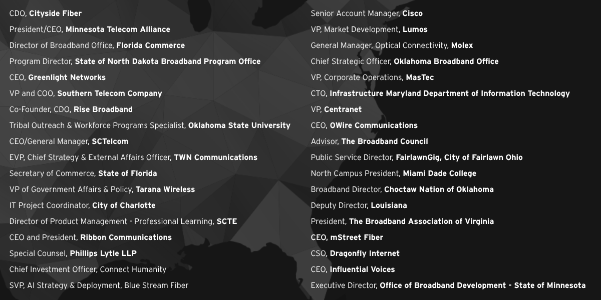 Attendee list