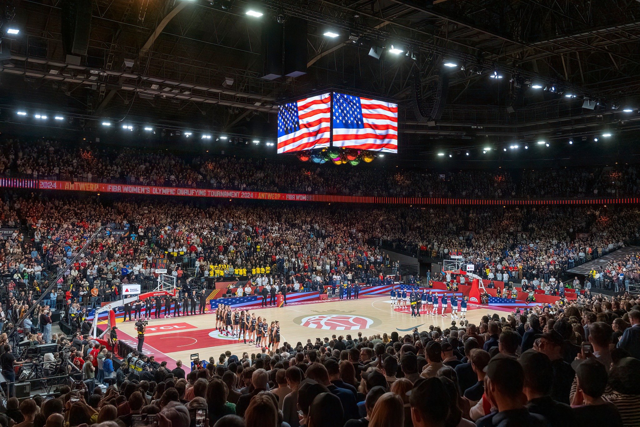 AB Sound and CHAUVET Professional Set Stage for Belgian-USA Olympic Qualifying Match