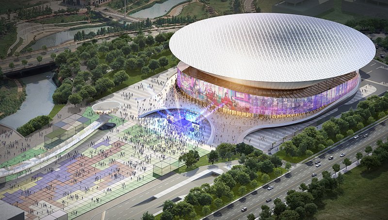 Rendering of the CJ LiveCity Arena