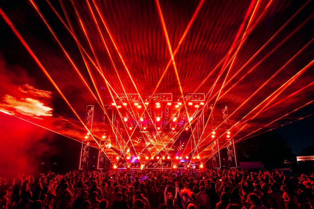 Laser show at Festival