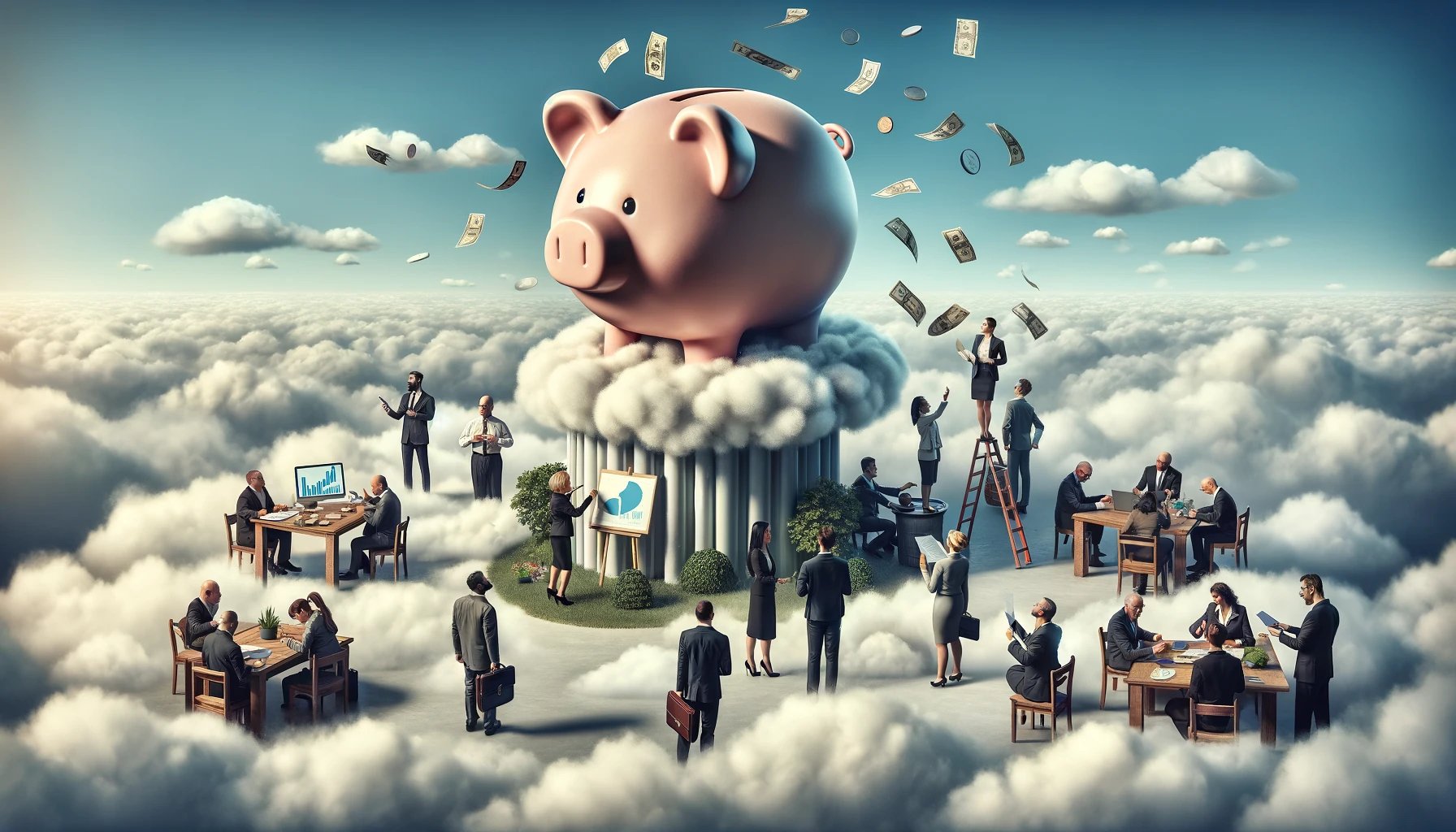 cloud costs piggy bank