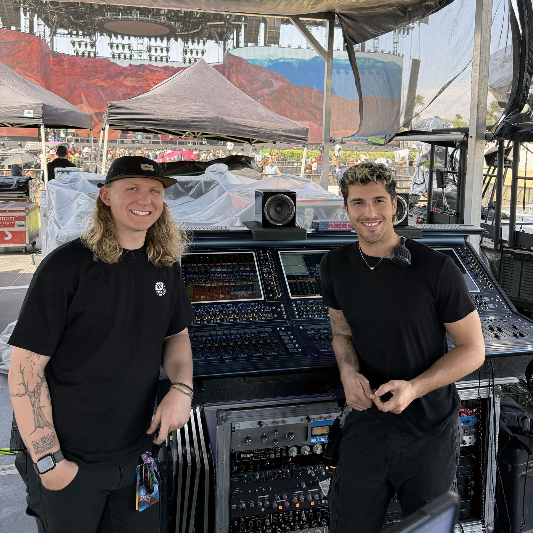 Benson Boones live sound engineers
