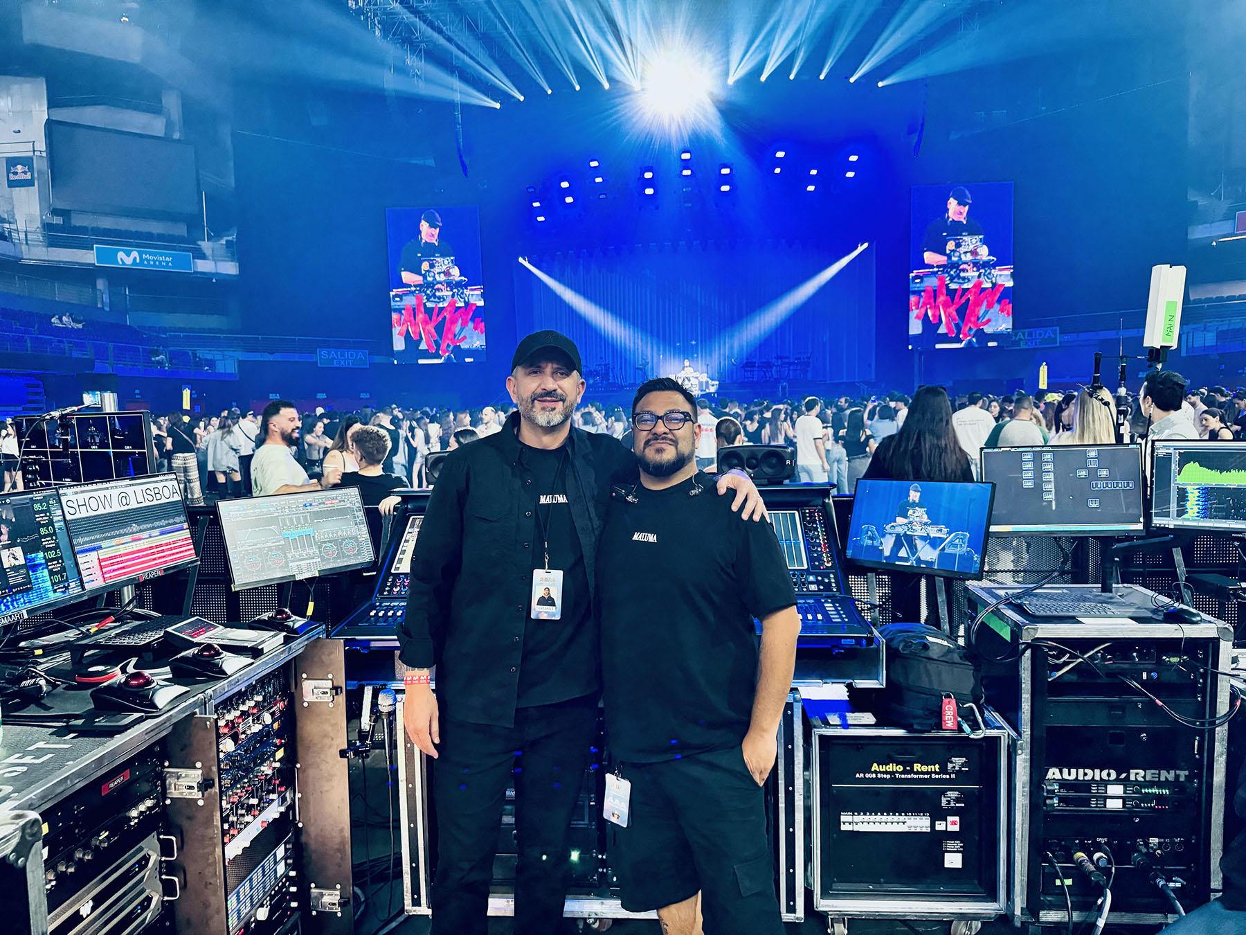 Maluma 2025 tour mix engineers