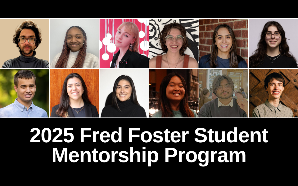 2025 Fred Foster Mentorship Program Students