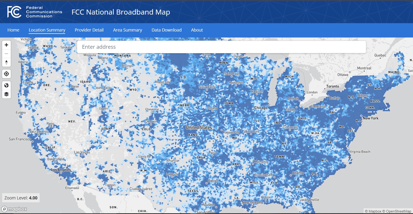 FCC map nov 2022 wired service at 10020