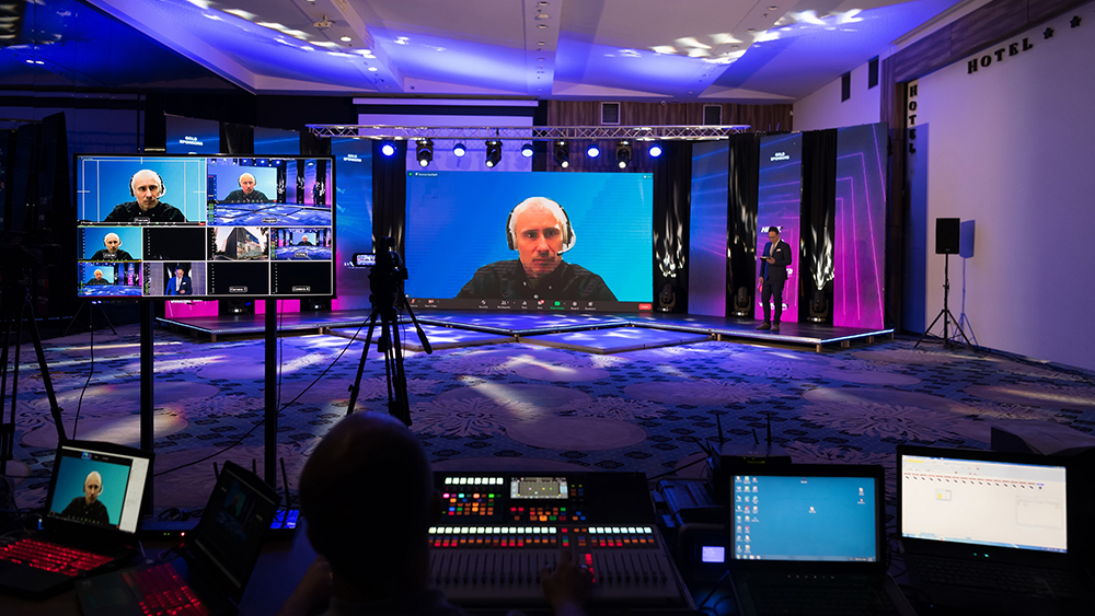 Conference with virtual speaker
