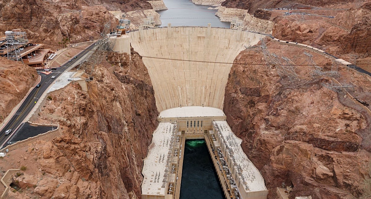 Hoover Dam In Boulder City Nevada via Getty Images