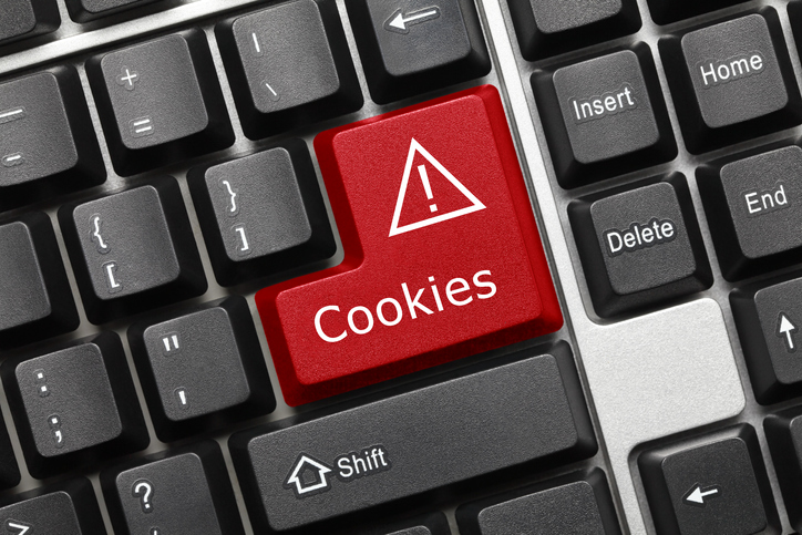 Conceptual keyboard - Cookies red key