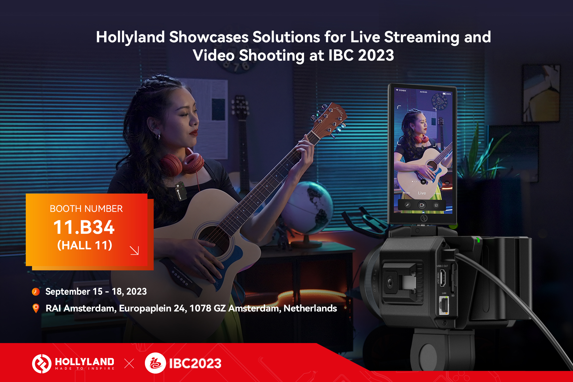 Hollyland Showcases Solutions For Live Streaming and Video Shooting At IBC 2023 Live Design Online